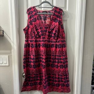 100% cotton island floral dress new with tags 22/24
